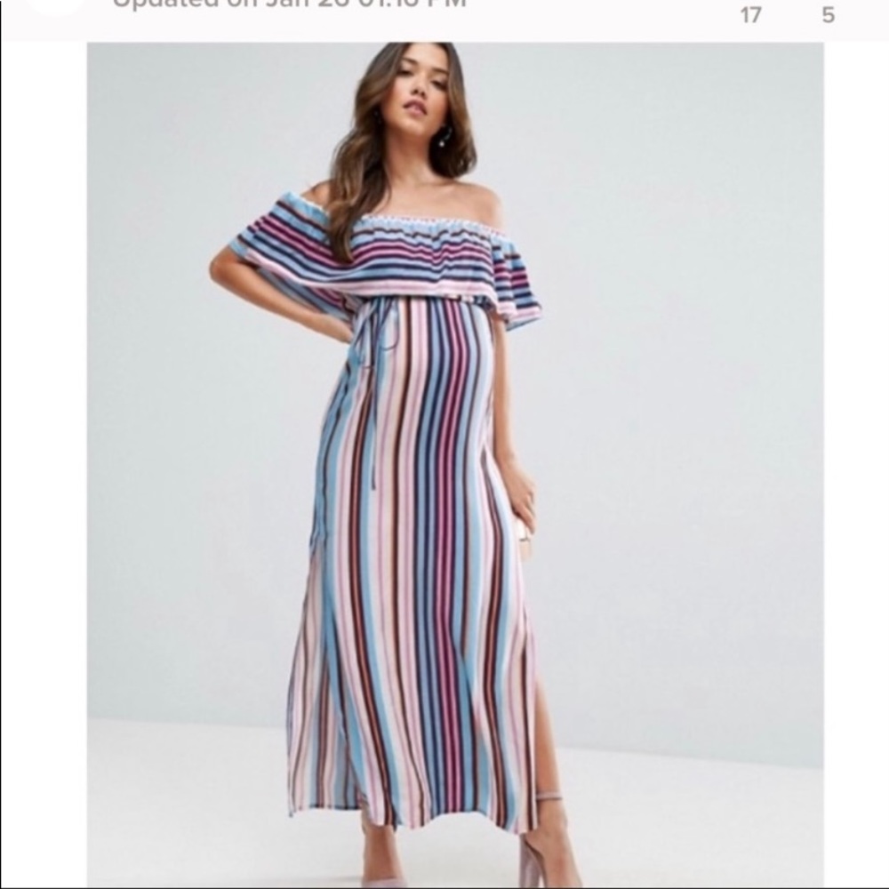 ASOS Maternity off should dress